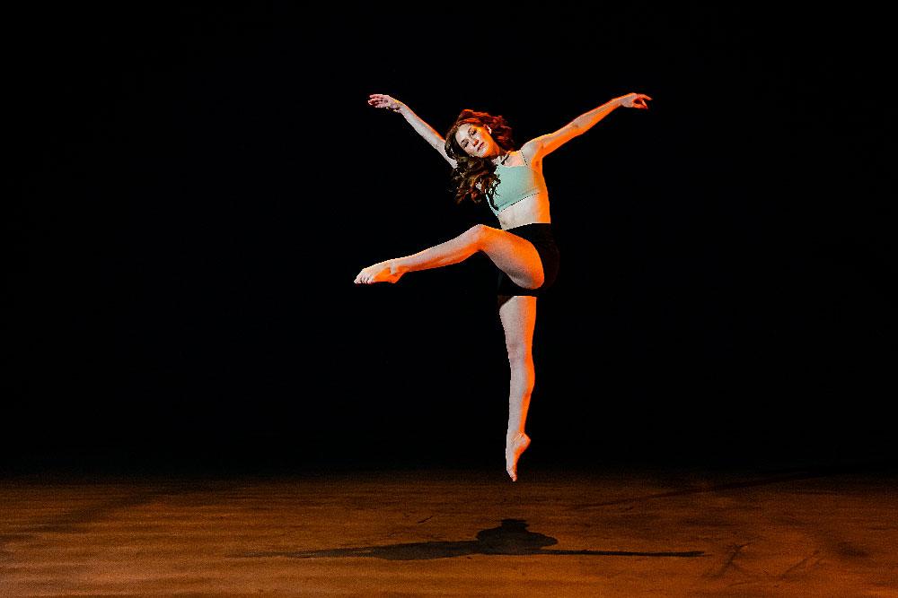 image of woman student dancer at kennesaw state 